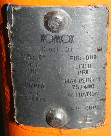 Xomox Butterfly Valve Tufline 93B479 - Advance Operations