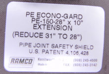 Load image into Gallery viewer, Ramco Pipe Joint Safety Shield PE-150-28&quot; x 10&quot; (3) - Advance Operations
