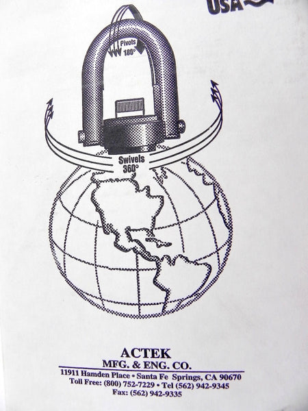 Actek Metric Swivel Hoist Ring Long U-Bar AK47144 - Advance Operations