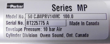 Parker Pneumatic Cylinder CJMPRV14MC 50mm x 100mm - Advance Operations