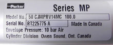 Load image into Gallery viewer, Parker Pneumatic Cylinder CJMPRV14MC 50mm x 100mm - Advance Operations
