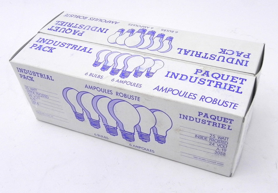 Haskellite  Bulb Frosted A19  25A191F 25W 24V (2 Pack) - Advance Operations