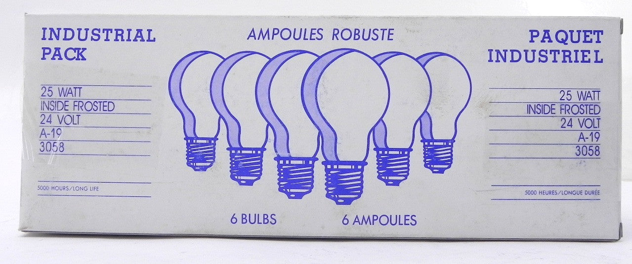 Haskellite  Bulb Frosted A19  25A191F 25W 24V (2 Pack) - Advance Operations