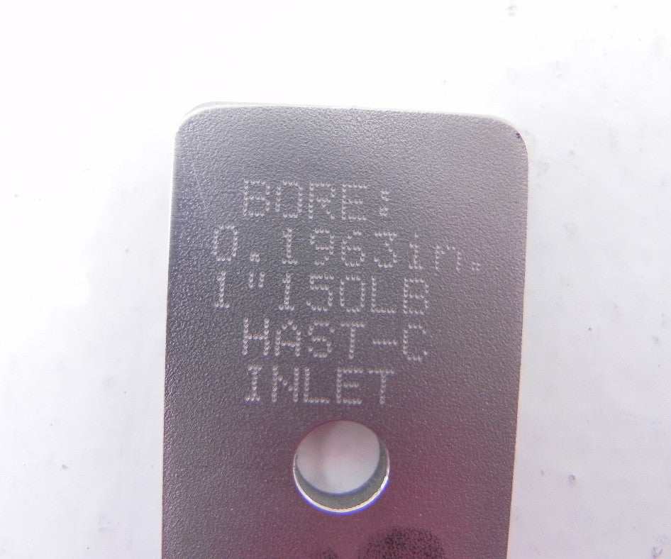 Mac-Weld Orifice Plate 1" HAST-C276-0.1963" - Advance Operations