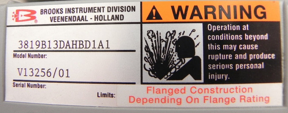 Brooks Flow Meter 1" MT 3819 - Advance Operations