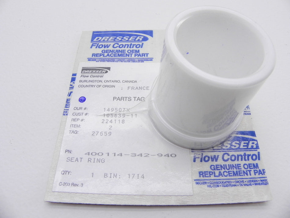 Dresser / Masoneilan PTFE Seat Ring 400114-342-940 - Advance Operations