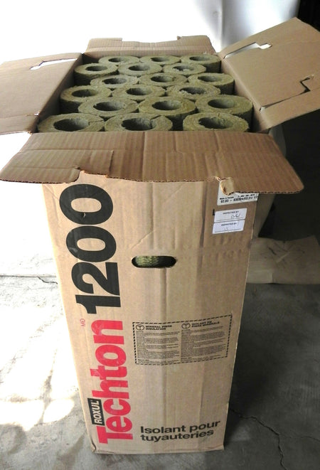 Roxul Techton 1200 Pipe Insulation 312-030 2" Pipe 1" Thick x 39-3/8" long - Advance Operations