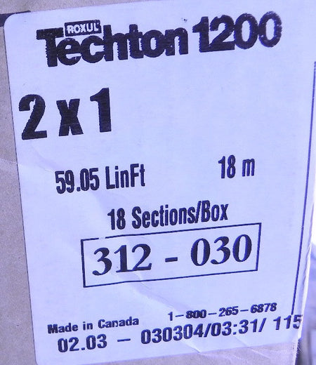 Roxul Techton 1200 Pipe Insulation 312-030 2" Pipe 1" Thick x 39-3/8" long - Advance Operations