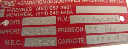 Masoneilan Pressure Relief Valve 190SFC1-34-SS - Advance Operations