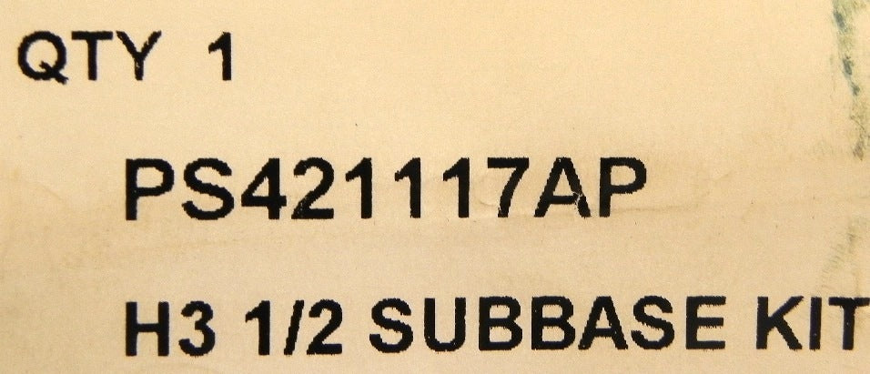 Parker Pneumatic Valve Distributor SubBase PS421117AP - Advance Operations