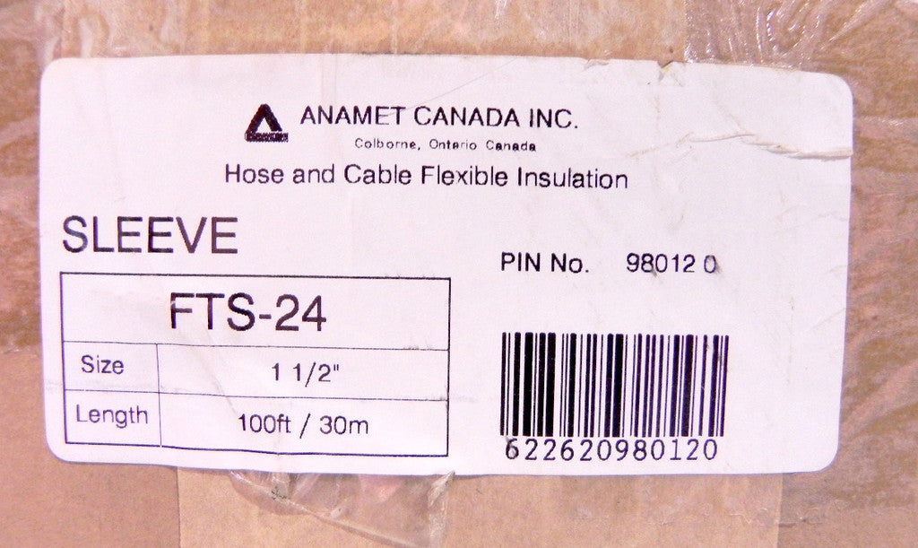 Anamet High Temperature Insulation sleeving FTS 24 - Advance Operations