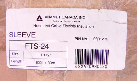 Anamet High Temperature Insulation sleeving FTS 24 - Advance Operations