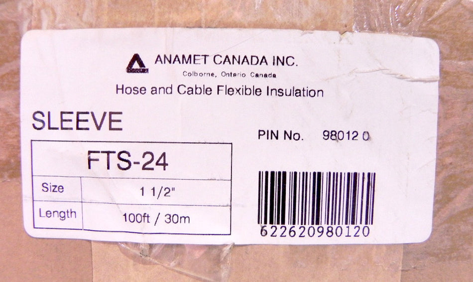 Anamet High Temperature Insulation sleeving FTS 24 - Advance Operations