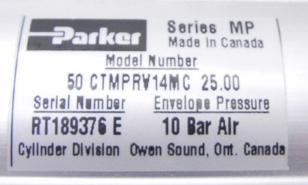 Parker Pneumatic Cylinder CTMPRV14MC  50mm x 25mm - Advance Operations