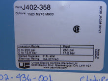 Load image into Gallery viewer, United Electric Pressure Switch J402-358-1520-TEFLON - Advance Operations
