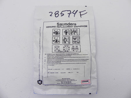 Saunders Valve Diaphragm DA020P4 3/4"-P3 - Advance Operations
