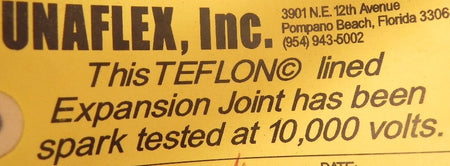 Unaflex TFE Lined Hastelloy Expansion Joint 14" - Advance Operations