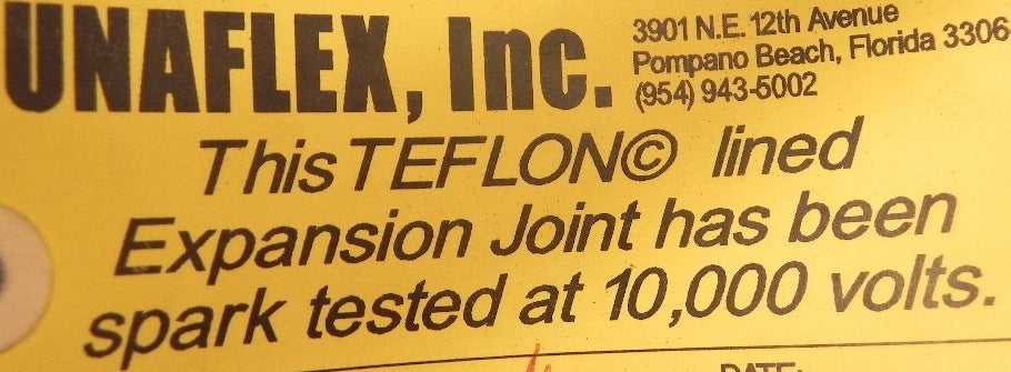 Unaflex TFE Lined Hastelloy Expansion Joint 14" - Advance Operations
