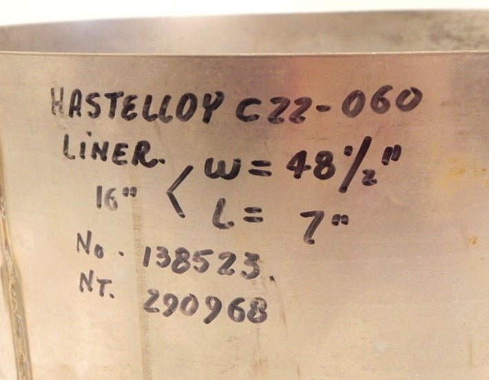 Unaflex Hastelloy C-22 Expansion Joint 16" - Advance Operations