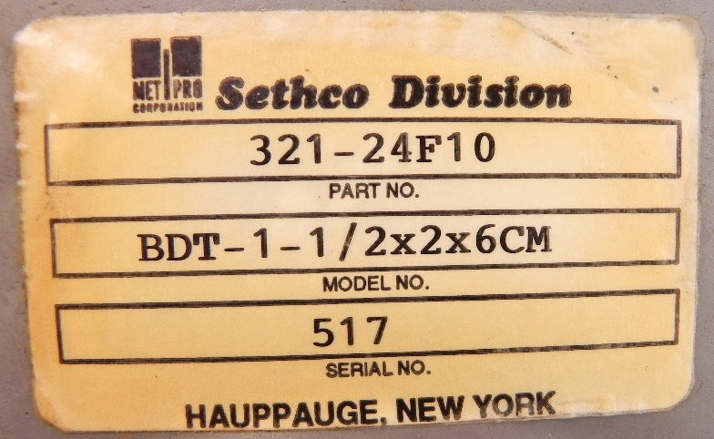 Sethco CPVC Centrifugal Pump BDT-1-1/2 x 2 x 6 321-24F10 - Advance Operations