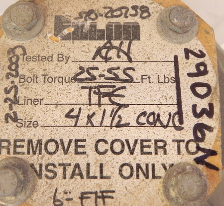 Crane/Edlon TFE Lined Reducer 4"x1-1/2" - Advance Operations