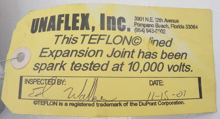 Unaflex Unalon 9500 Expansion Joint 4" Dia 5-1/4" Long - Advance Operations
