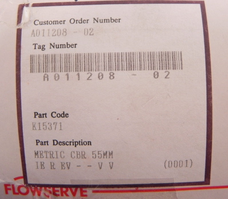 Flowserve Mechanical Seal 55 mm K15371 - Advance Operations