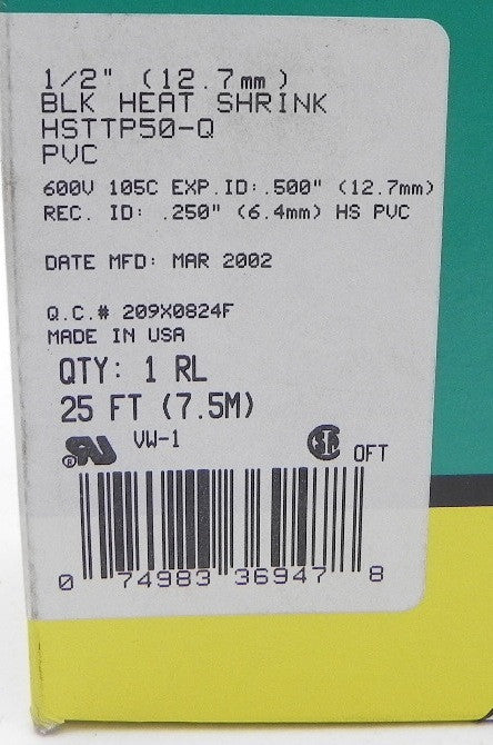 Panduit Heat Shrink Tubing HSTTP50-Q 1/2" - Advance Operations