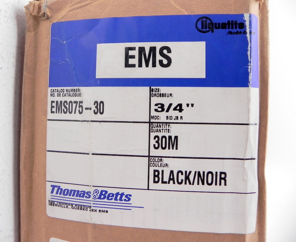 Thomas & Betts Liquid-Tight Electrical Conduit EMS075-30 - Advance Operations