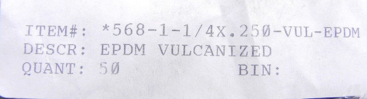 Steke Hydraulics EDPM Vulcanized O-Ring 1-1/4" (50) - Advance Operations