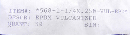 Steke Hydraulics EDPM Vulcanized O-Ring 1-1/4" (50) - Advance Operations