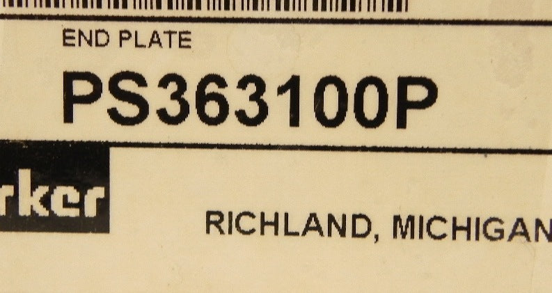 Parker End Plate PS363100P - Advance Operations