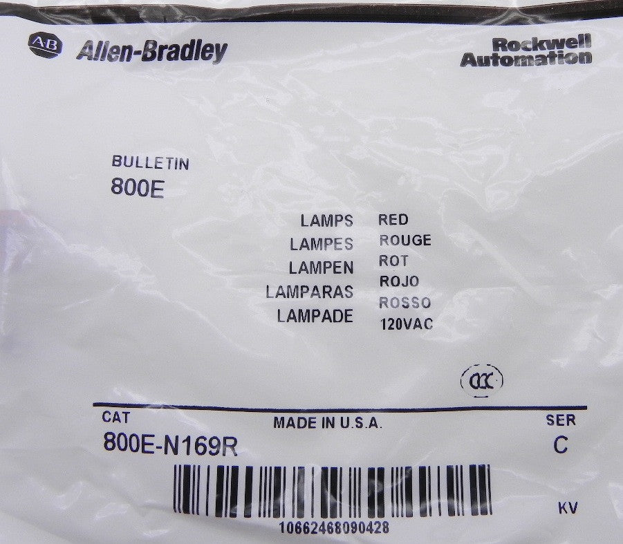 Allen-Bradley Red Lamp LED 800E-N169R (Lot of 4) - Advance Operations