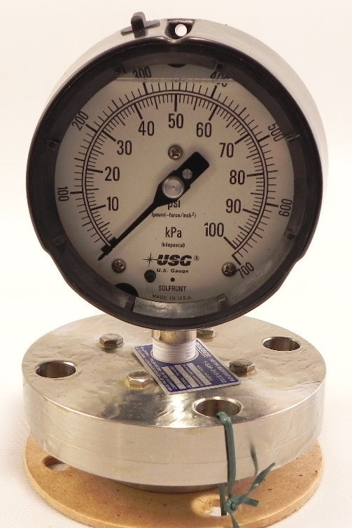 Ametek / USG Pressure Gauge w/ Diaphragm 0-100 psi - Advance Operations