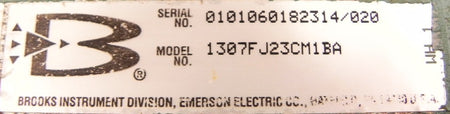 Brooks Flowmeter 1307FJ23CM1BA - Advance Operations