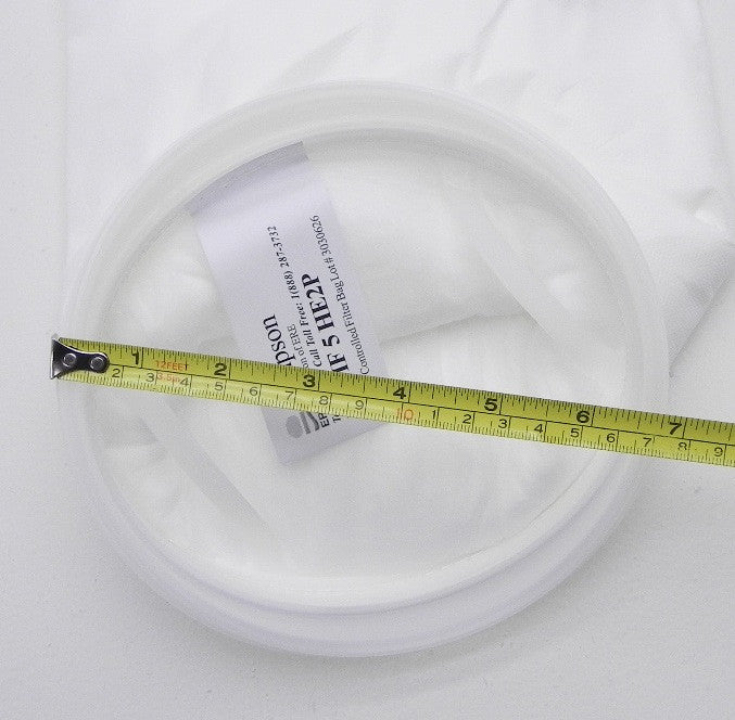 Sampson ERE Platinum Water Traitment Polypropylene Filter Bag POMF 5 HE2P 5 Micron (25/Box) 7" X 32" - Advance Operations