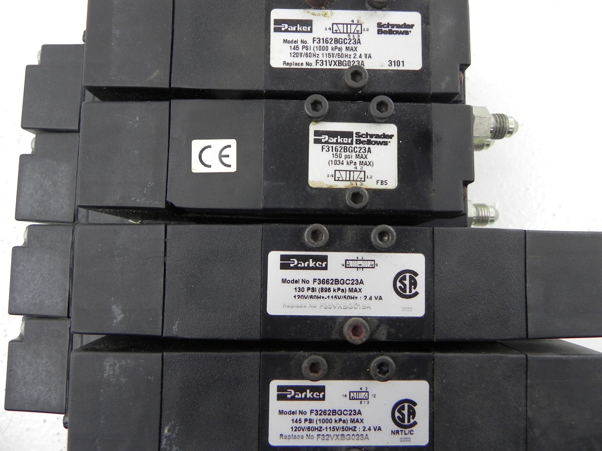 Parker Solenoid Valve Assembly F3262BGC23A - Advance Operations