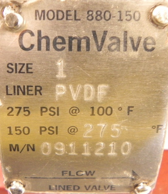 Chemvalve Check Valve 880-150 - Advance Operations