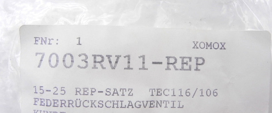 Tufline Repair Kit 7003RV11 - Advance Operations