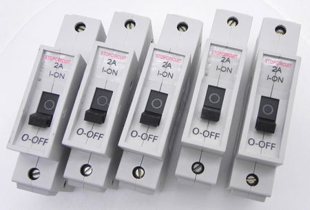 Entrelec 1 Pole 2A Circuit Breaker GMU 2U (Lot of 5) - Advance Operations