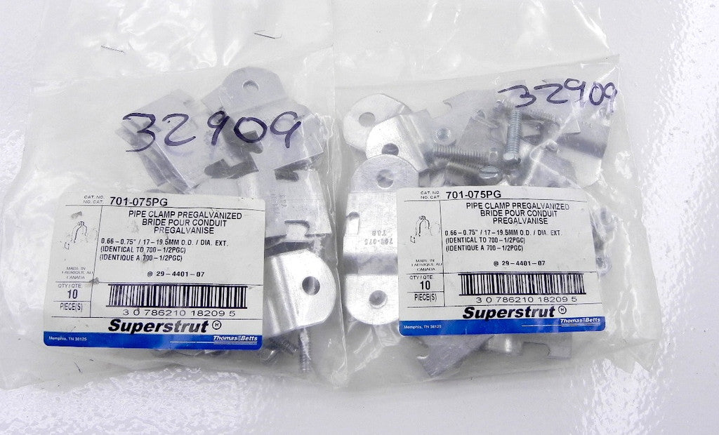 Thomas & Betts Superstrut Pipe Clamp 701-075  (20) - Advance Operations