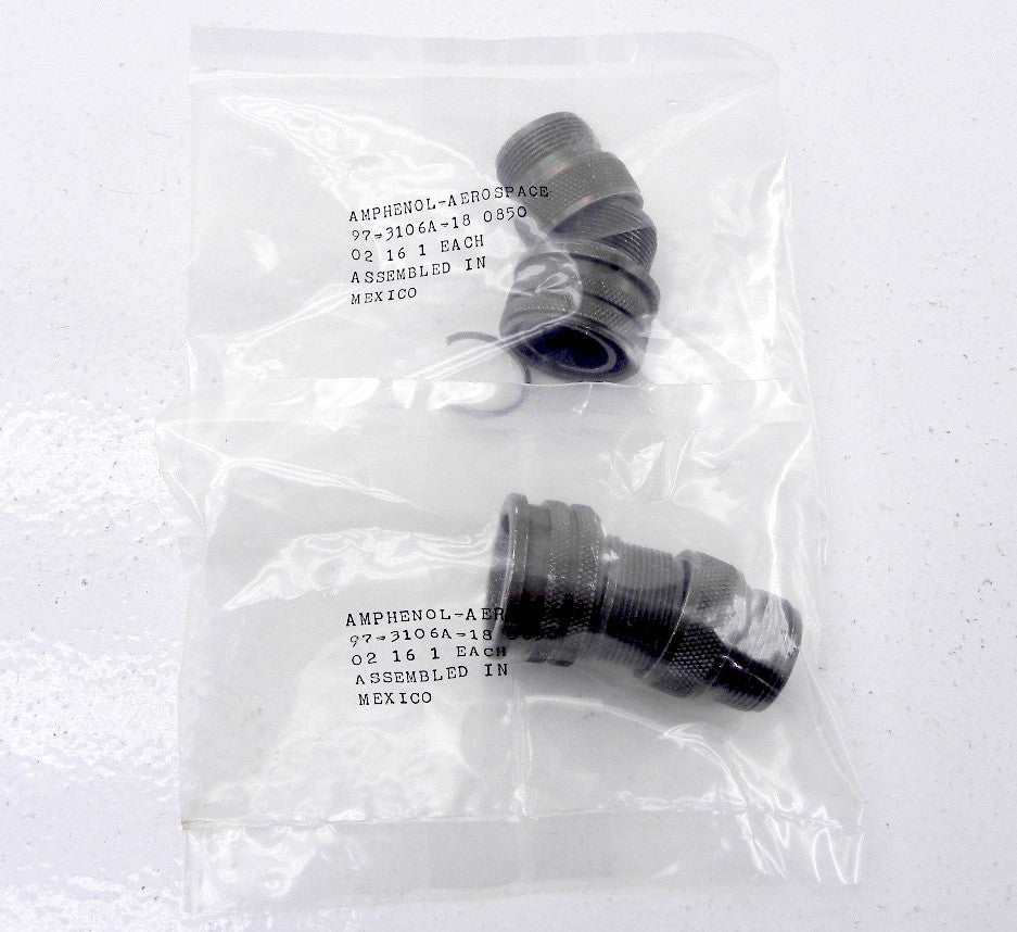Amphenol Female Connector 97-3106A-18 (Lot fo 2) - Advance Operations