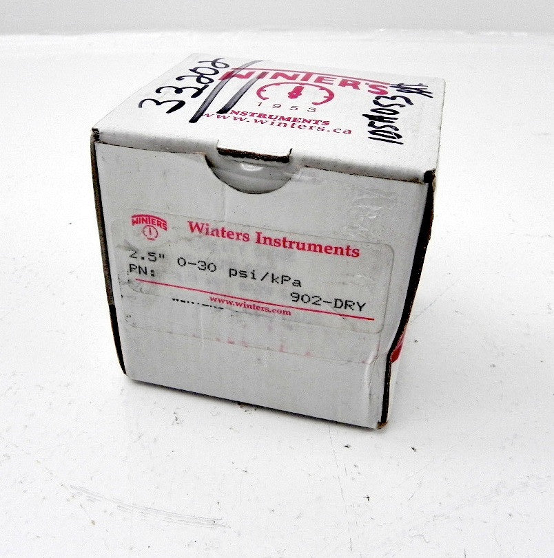 Winters Pressure Gauge 30Psi 2-1/2" - Advance Operations