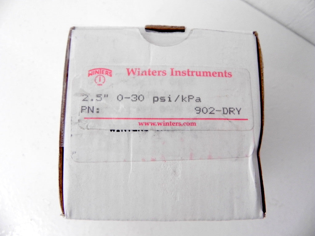 Winters Pressure Gauge 30Psi 2-1/2" - Advance Operations