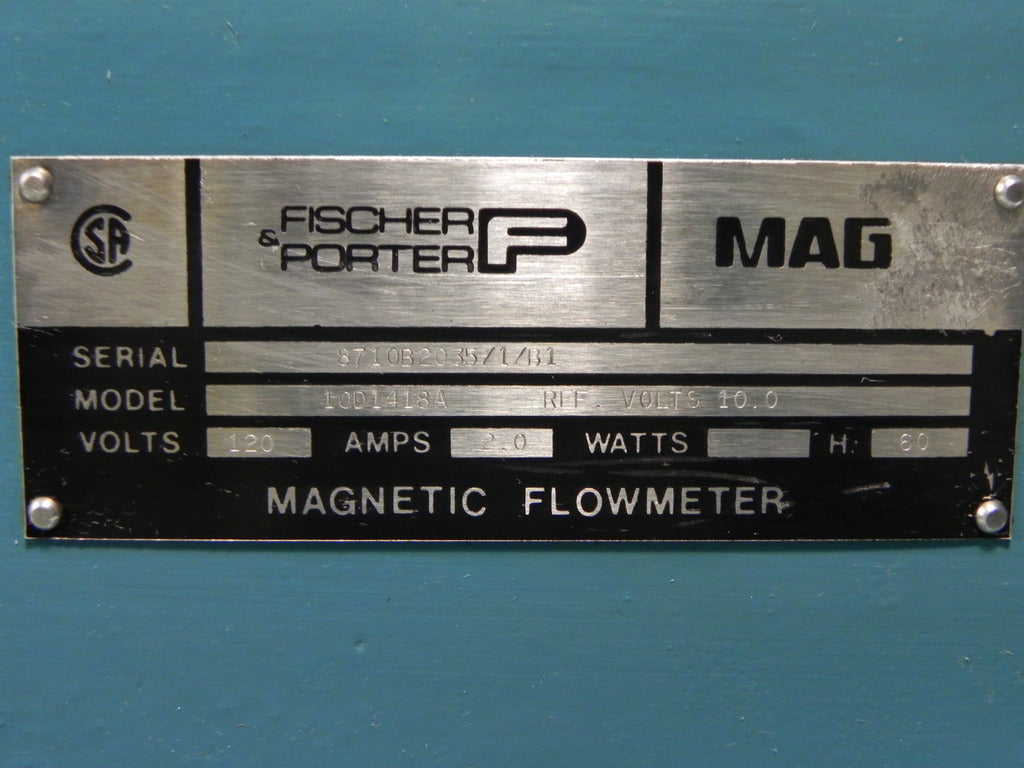 Bailey Fisher & Porter ABB 4" 150 Flanged Magnetic Flowmeter 8710B2035/1/B1 Teflon Lining - Advance Operations