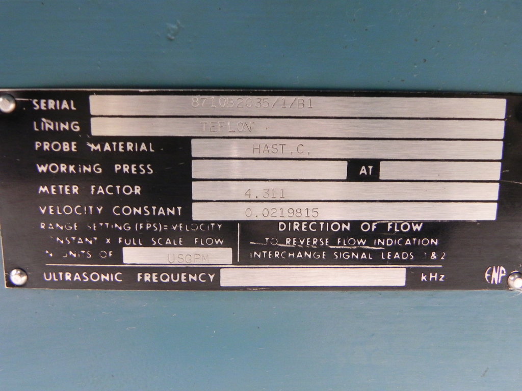 Bailey Fisher & Porter ABB 4" 150 Flanged Magnetic Flowmeter 8710B2035/1/B1 Teflon Lining - Advance Operations