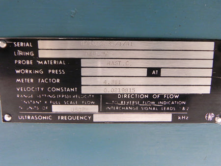 Bailey Fisher & Porter ABB 4" 150 Flanged Magnetic Flowmeter 8710B2035/1/B1 Teflon Lining - Advance Operations