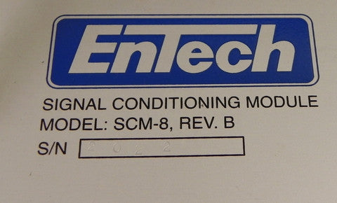 En Tech Signal Conditioning Module SCM-8 - Advance Operations