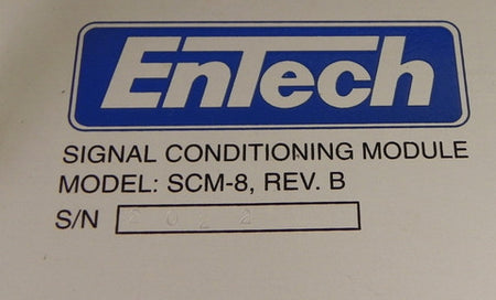 En Tech Signal Conditioning Module SCM-8 - Advance Operations