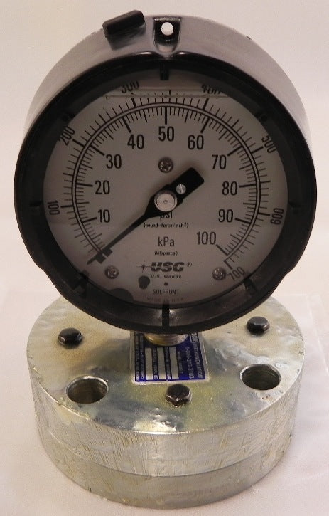 Ametek / USG Pressure Gauge w/ Diaphragm 0-100 psi - Advance Operations